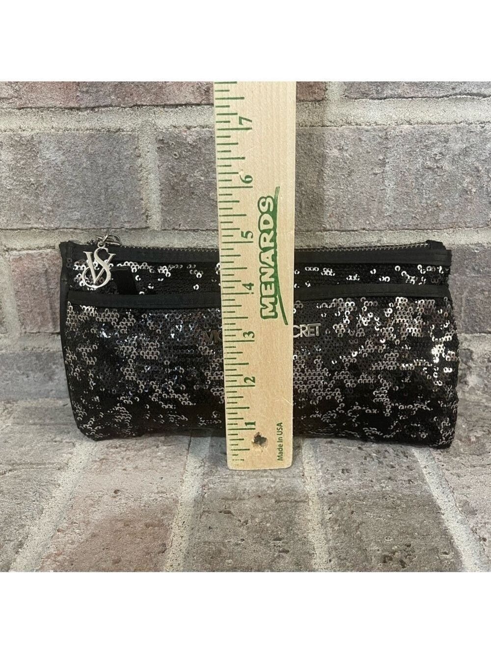 Victoria's Secret Black Sequin Clutch - Picture 2 of 10